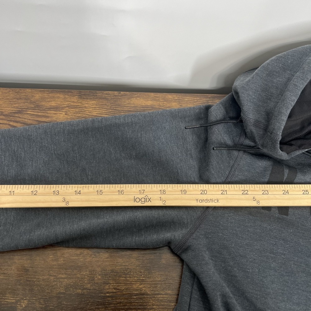 NoBull Hoodie Womens Size M Charcoal Gray Running Gym Yoga Crossfit Training LS - Picture 8 of 9